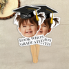 Look Who's Graduated Custom Funny Face Graduation 2026 Big Heads Face Fan CH07 895580