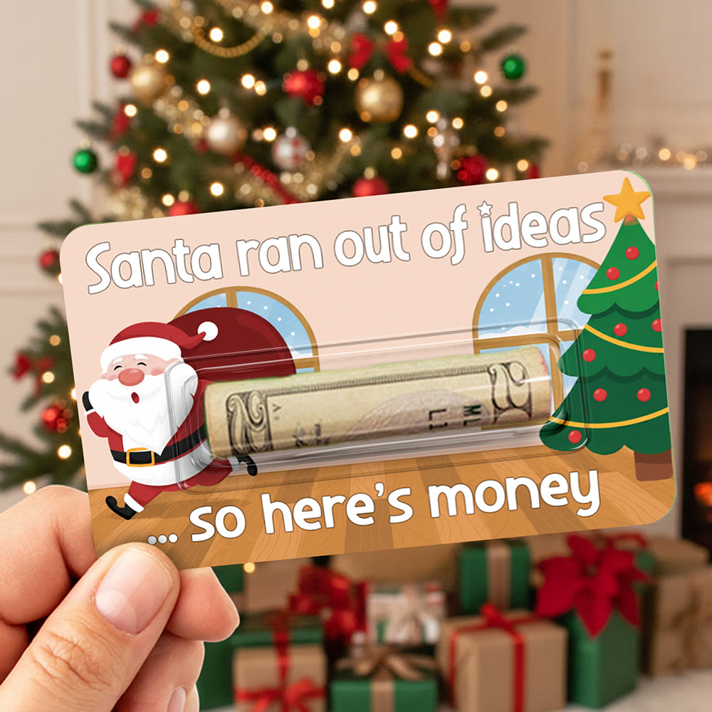 Personalized Funny Christmas Money Holder Card Gift for Kids and Adults CH07 180724