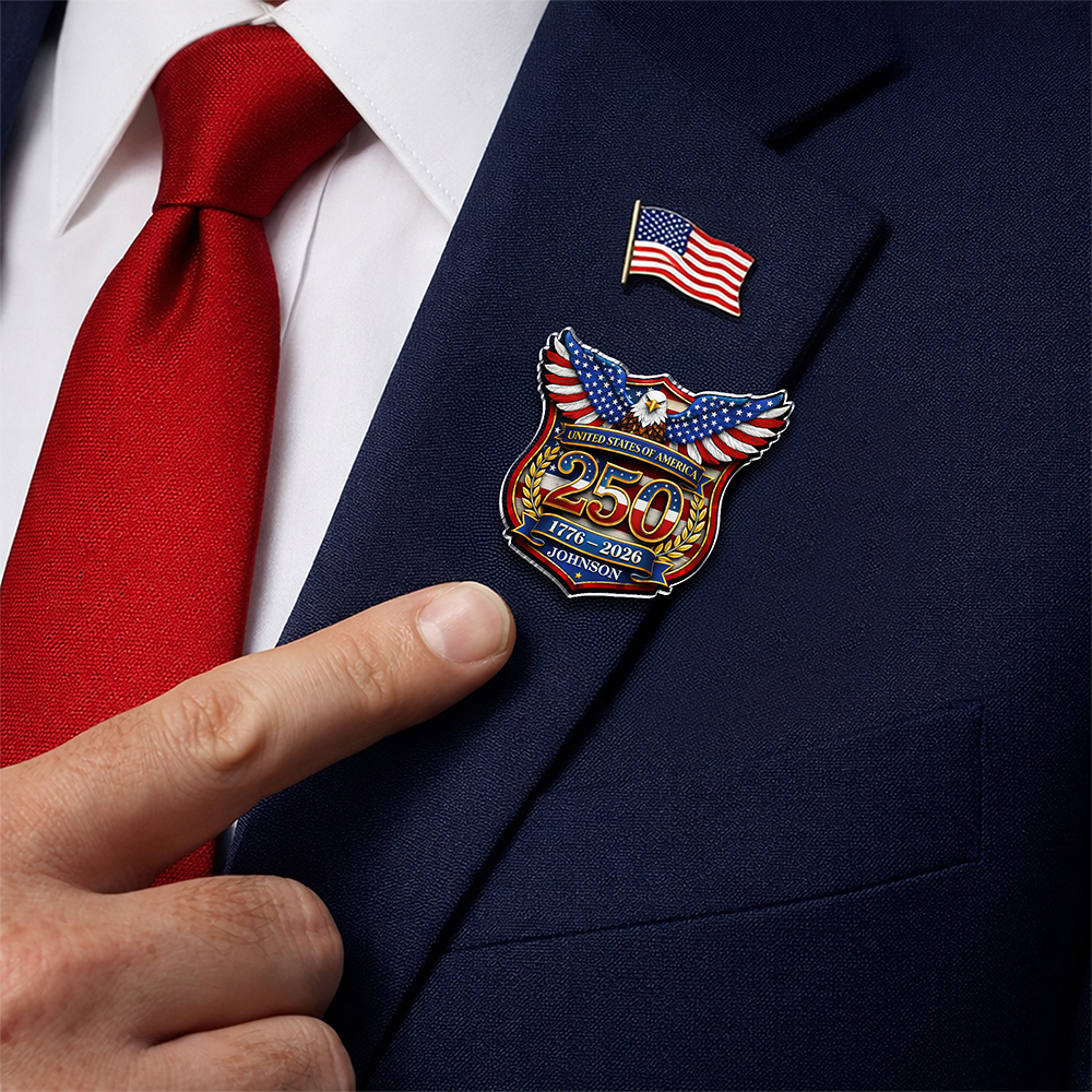 Personalized 250th Anniversary of USA Acrylic Pin CH07 911084