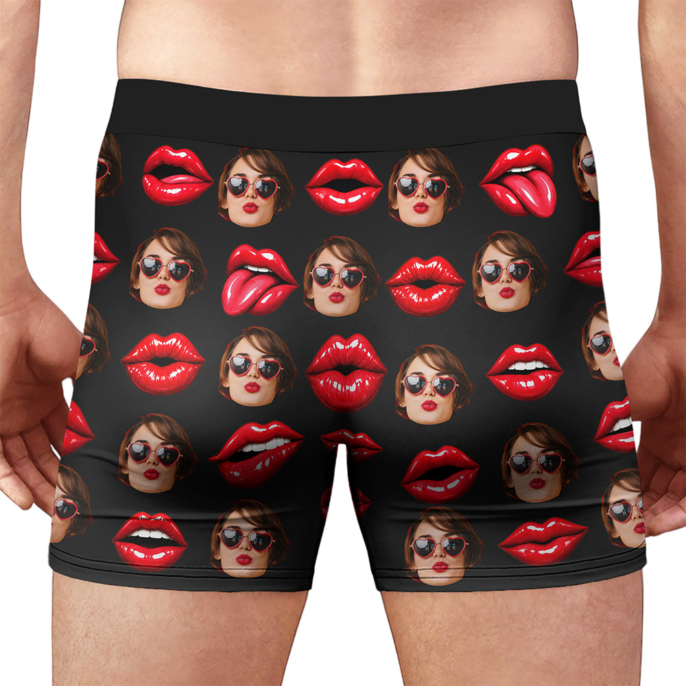 Funny Custom Face Property Of Her, Him Men's Boxer Funny Gift For Boyfriend, Husband HA75 922224