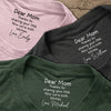 Personalized Dear Mom Thank For Share Your DNA Neck Print Back Shirt HO82 901690
