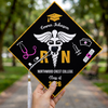 Personalized Nurse Class of 2026 RN Grad Graduation Cap Topper CH07 910892