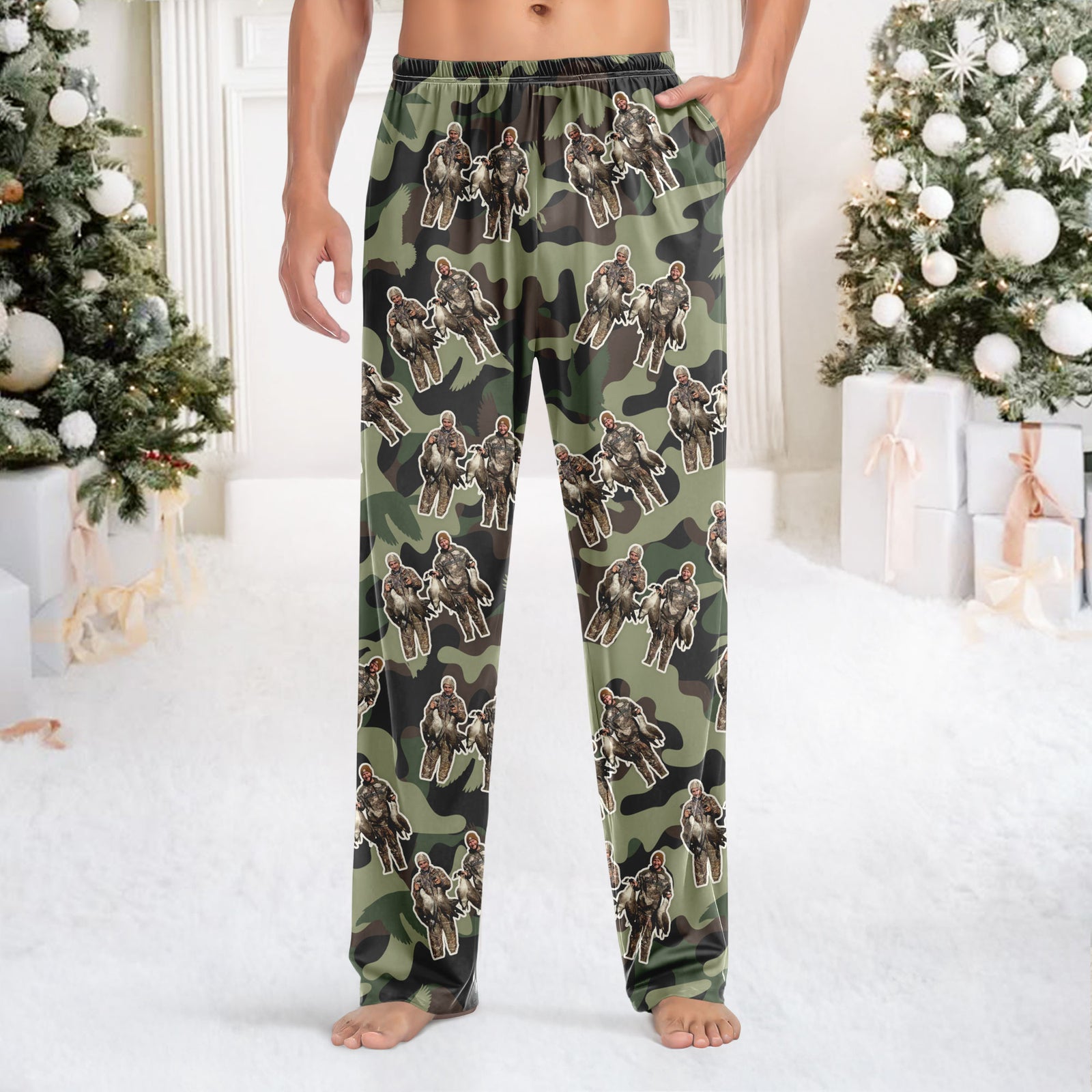Custom Photo Sweatpants Christmas Gifts For Duck Hunting Lovers HA75 898258