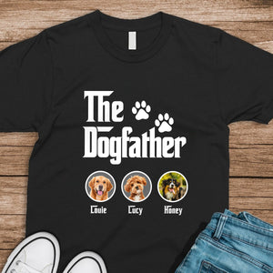 Custom Photo The Dogfather Dark Shirt For Dad TH10 892911