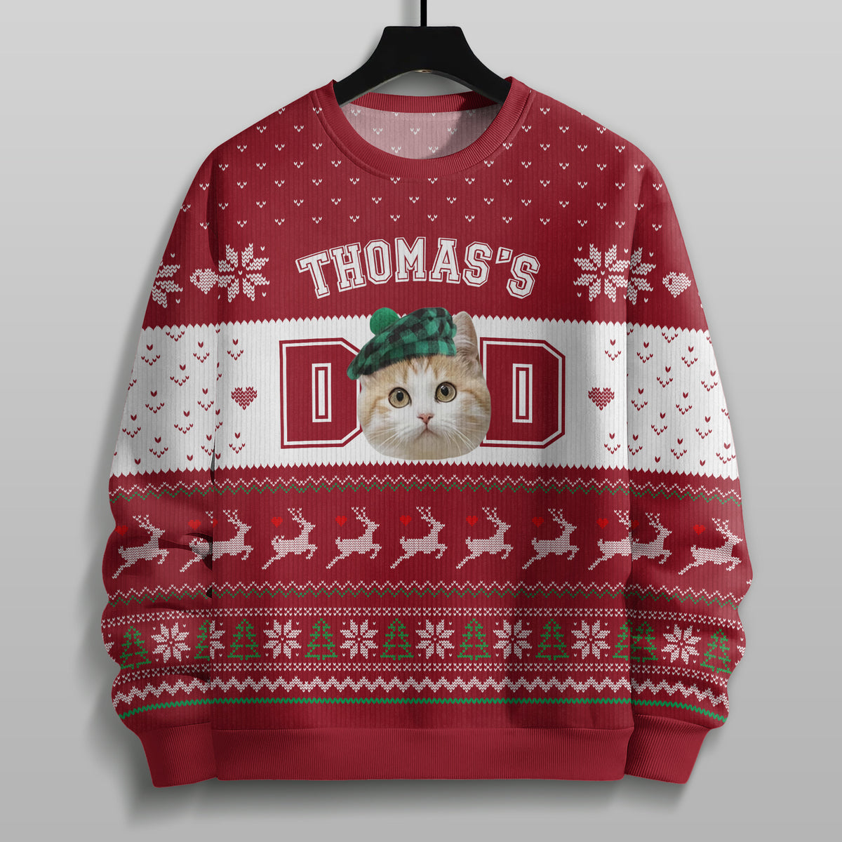 Custom Photo Dad Mom Ugly Sweater HO82 900314