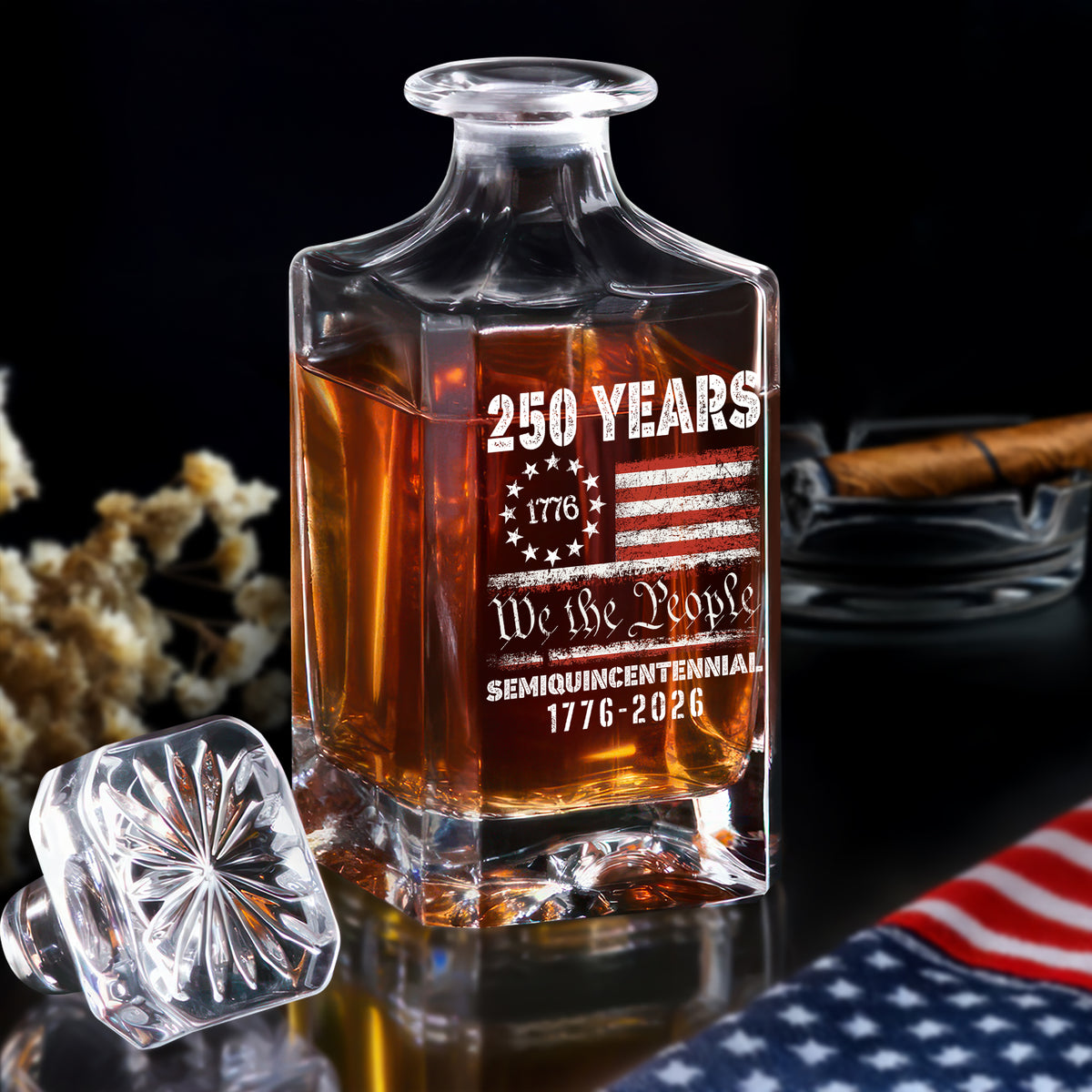 Celebrate Our America 250th Anniversary United States Semiquincentennial Decanter HA75 897412