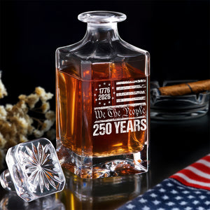 250 Years USA 250th Birthday 1776-2026 Eagle Flag Decanter HO82 894576