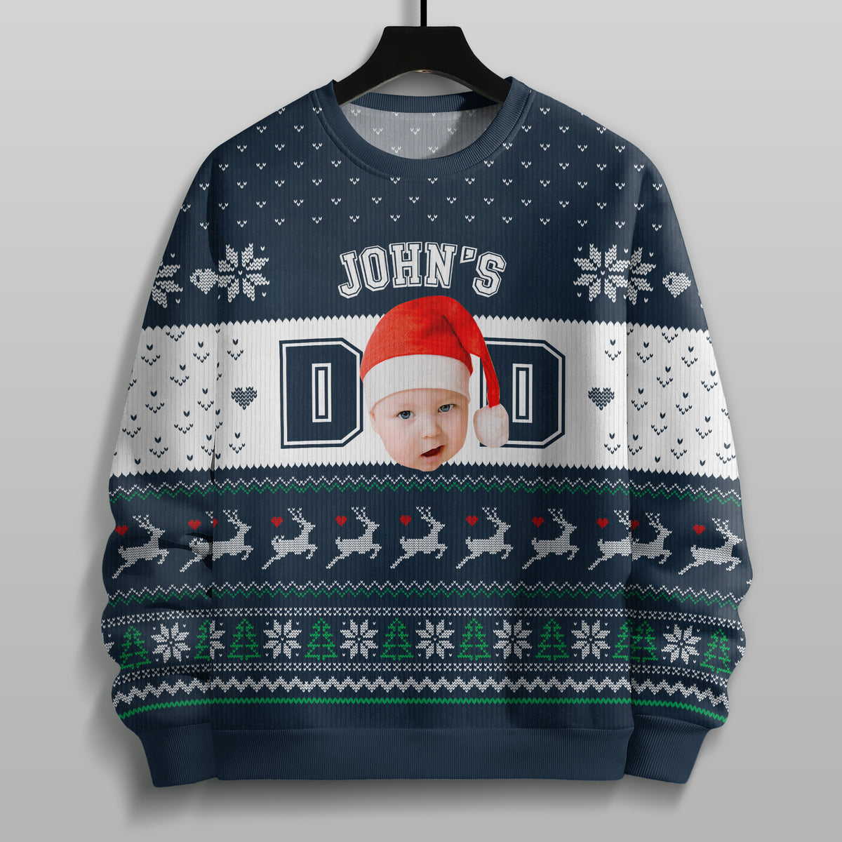 Custom Photo Dad Mom Ugly Sweater HO82 900314