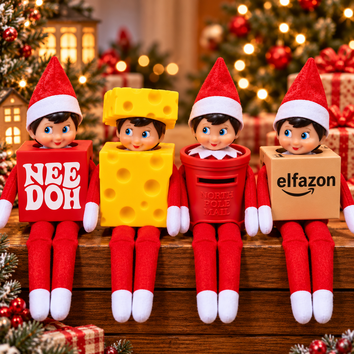 Funny 3D Printed Elfazon Costume Accessories, Christmas Elf Outfits LM32 670445
