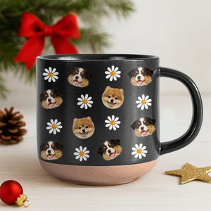 Custom Face Photo With Icon Dog Pottery Mug TH10 894259
