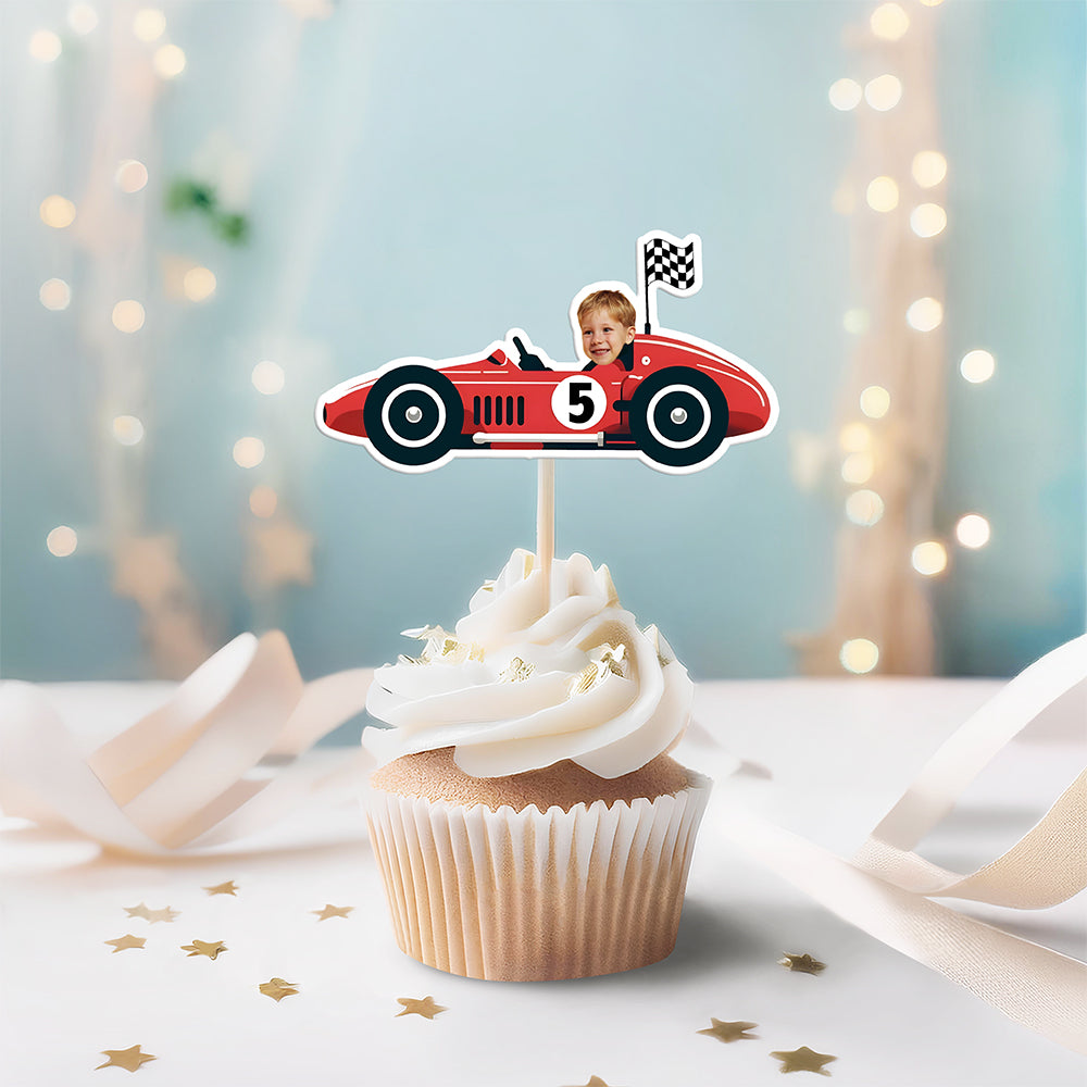 Custom Face Facing Party Cupcake Toppers Personalised Birthday Gift Party Decor HO82 893578
