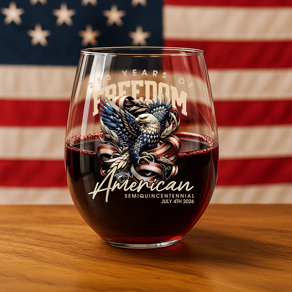 250 Years Of Freedome America Wine Glass TH10 894543