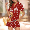 Custom Photo Best Dog Cat Dad Mom Ever For Pet Lover Short Pajamas TH10 894135