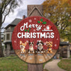 Custom Cute 3D Dog Merry Christmas Gift Door Sign For Dog Lovers LM32 897255