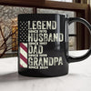 Personalized Legend Husband Dad Grandpa Black Mug TH10 892939