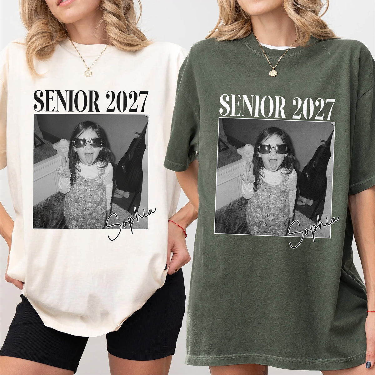 Personalized Senior 2027 Photo Comfort Shirt Graduation Gift TH10 170627