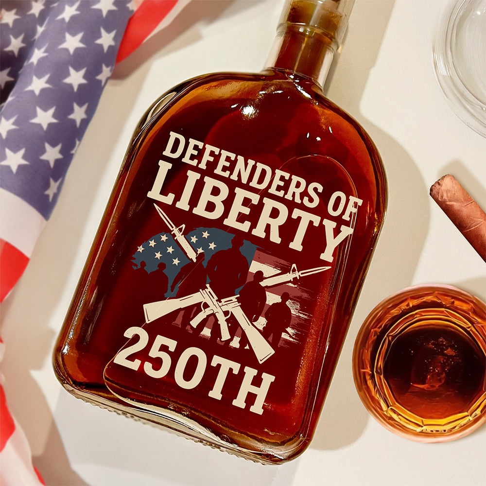 Defenders Of Liberty 250th Anniversary USA Whiskey Bottle HA75 897298
