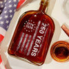 America 250th Birthday US Flag 250 Years We The People Whiskey Bottle HA75 897386