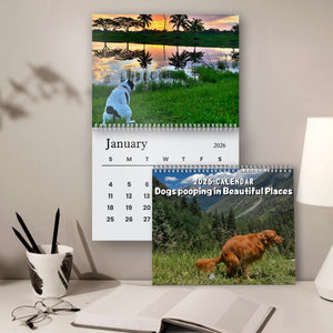 2026 Dogs Pooping In Beautiful Places Calendar TH10 896705