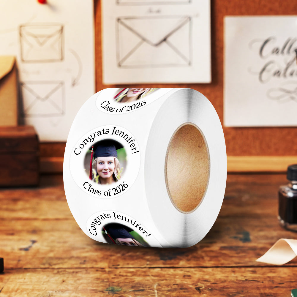 Custom Photo Class of 2026 Graduation Roll Sticker TH10 898799
