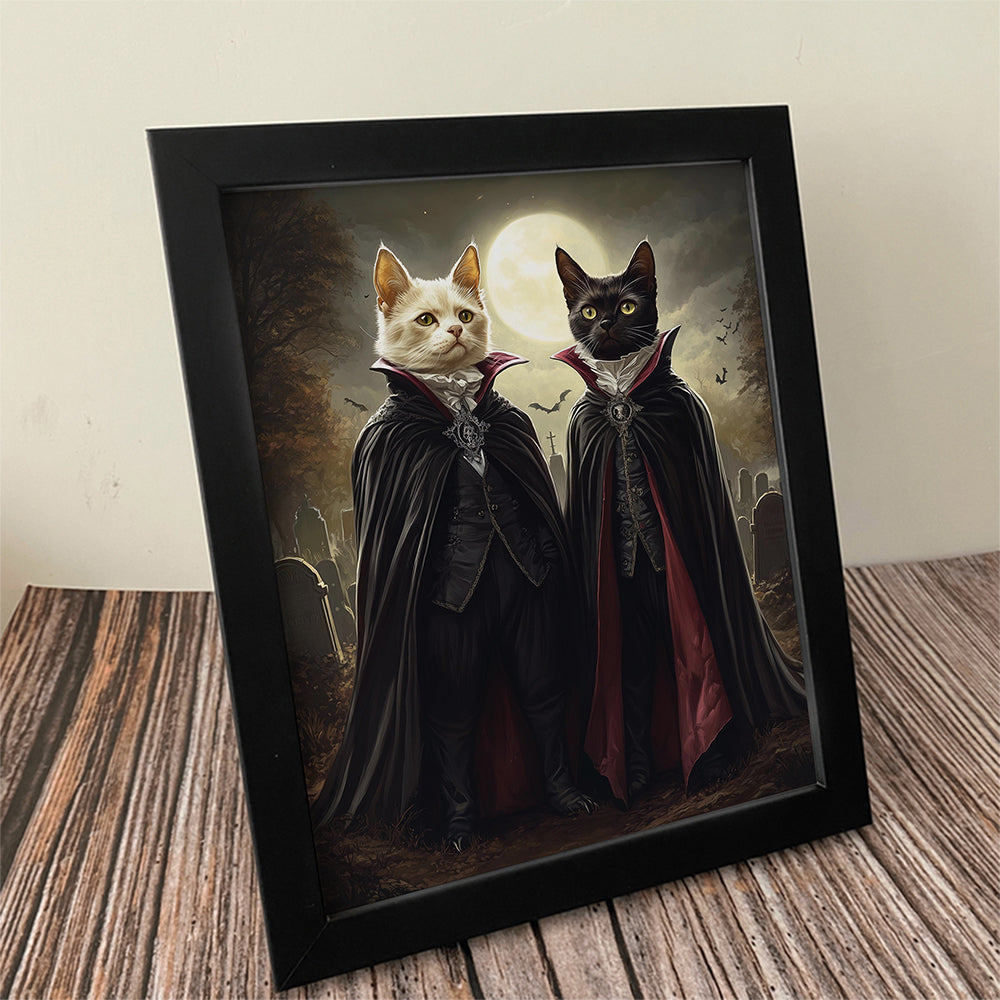 Custom Halloween Pet Portrait Picture Frame Gift For Dog Cat Lovers HO82 894962