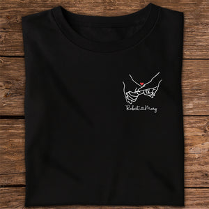 Personalized Matching Couple Dark Shirt Gift For Valentine's Day, Anniversary Gift HO82 900896