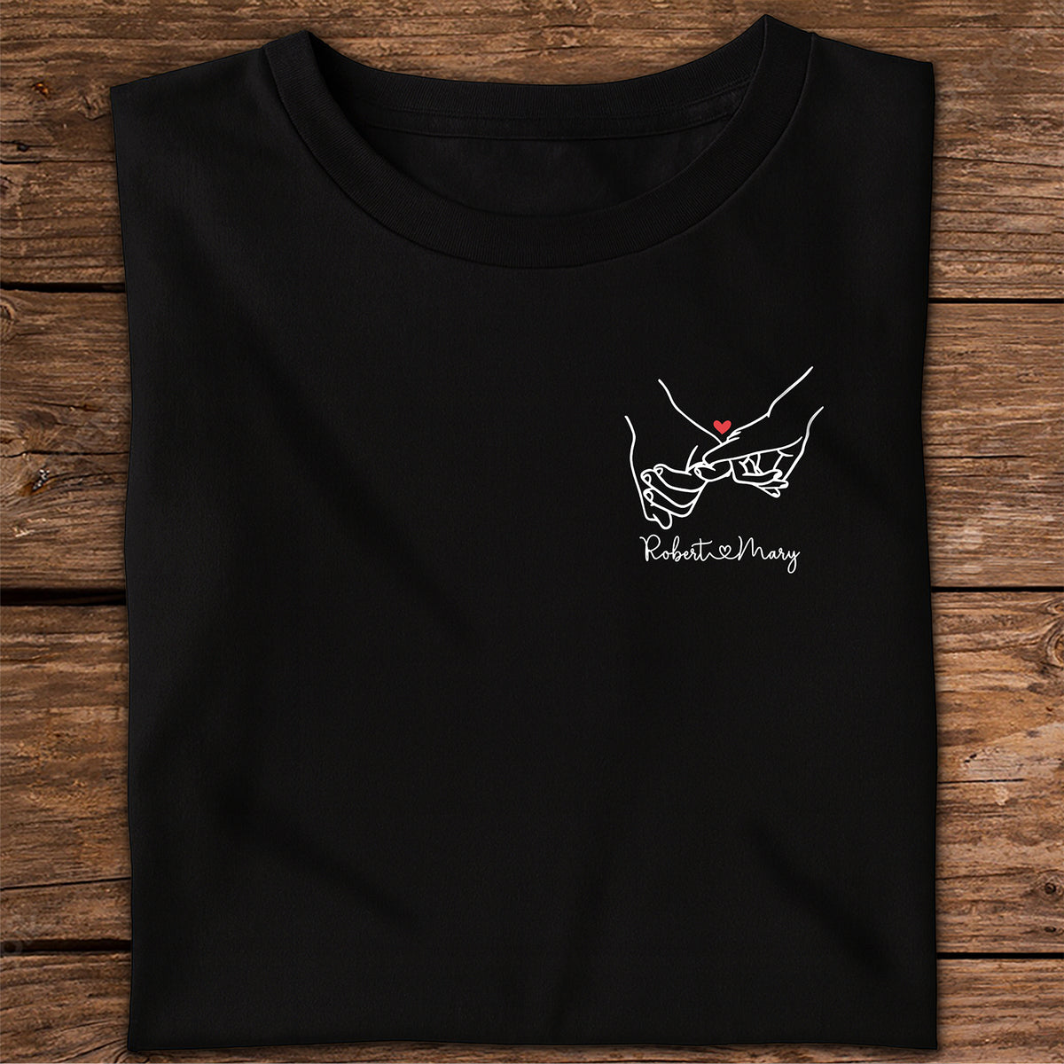 Personalized Matching Couple Dark Shirt Gift For Valentine's Day, Anniversary Gift HO82 900896