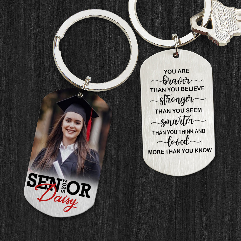 You’re Braver Than You Believe Senior Keychain 2025 Graduation Keychain, 890385