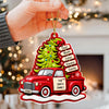 Custom Family Name Christmas Tree Red Truck Acrylic Ornament, Christmas Decoration for Families CH07 180740