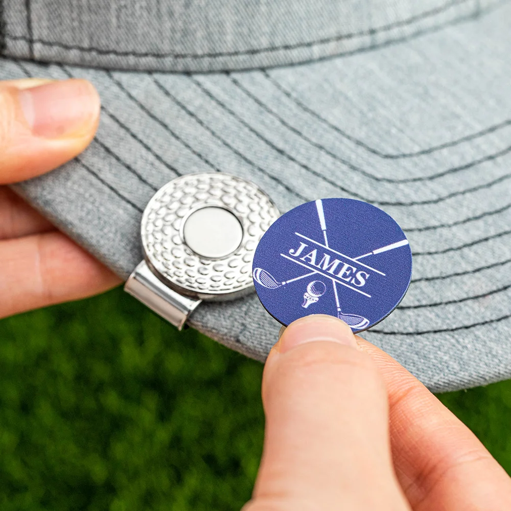 Personalised Golf Ball Marker Magnetic Hat Clip with Name Premium Golfer Accessories Gift for Golf Enthusiast HO82 900626