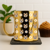 Custom Photo With Pattern Metallic Mug Gift for Dog Lovers HO82 900564