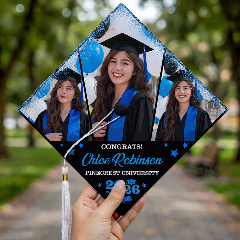 Custom Photo Class of 2026 Graduation Cap Topper Graduation Gift CH07 910890