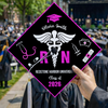 Personalized Nurse Class of 2026 RN Grad Graduation Cap Topper CH07 910892