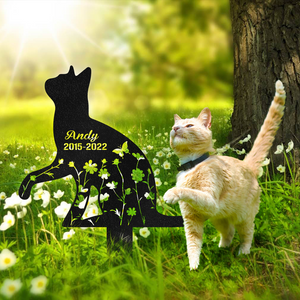 Custom Cat Name Memorial Garden Stake TH10 891541