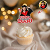Custom Photo Glitter Graduation Class Of 2026 Cupcake Topper LM32 899137