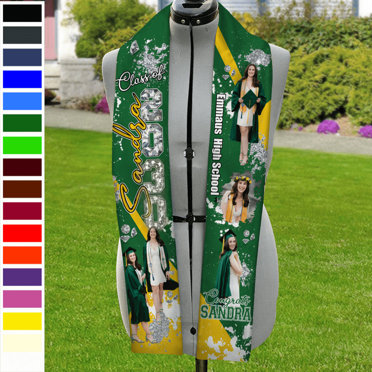 Upload Photo Class Of 2026 Congratulations Graduation Gift Stoles N369 890186