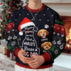 Custom Photo Merry Woofmas To The World Dog Ugly Sweater CH07 899464