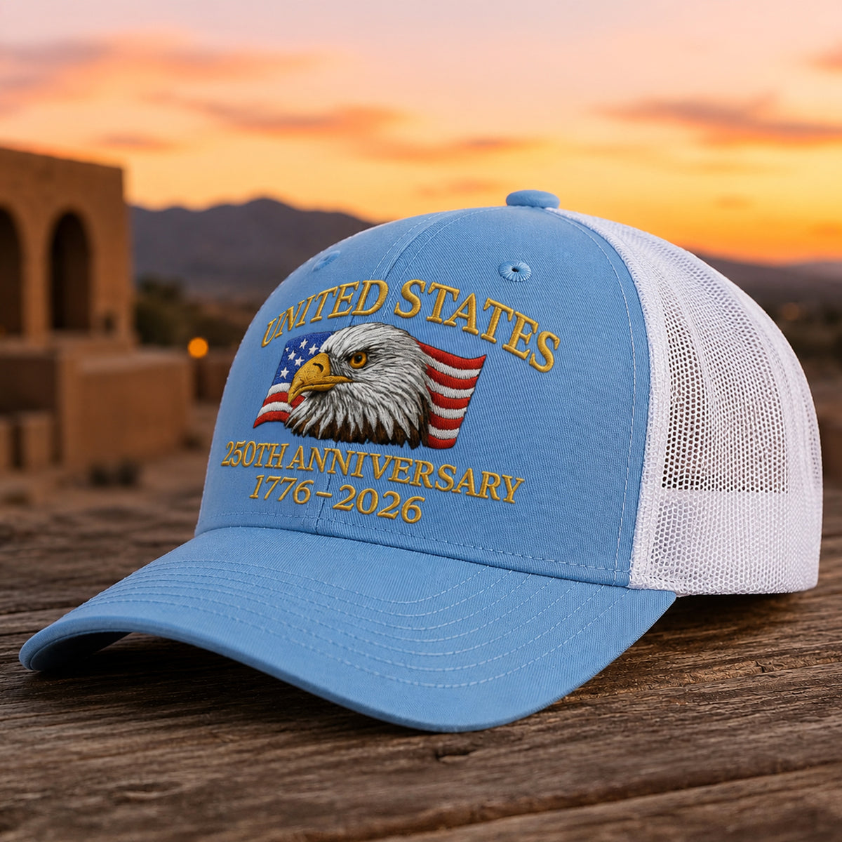 United States 250th Anniversary 1776–2026 Eagle Embroidered Trucker Hat HO82 902872