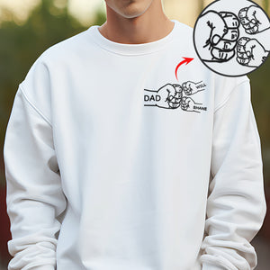 Personalized Dad With Kids Hand To Hand Bright Shirt Family Gift TH10 894349