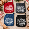 Personalized Family Name Merry Christmas Family Potholder LM32 670581