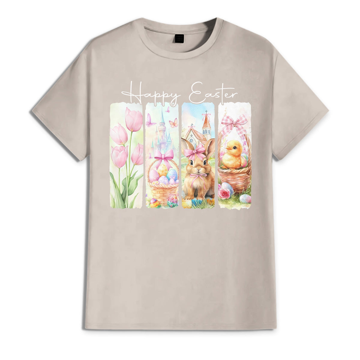 Happy Easter White Bunny T-Shirt LM32 893115