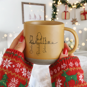 Me and My Fur Babies - Personalized Pet & Owner Pottery Mug CH07 899972