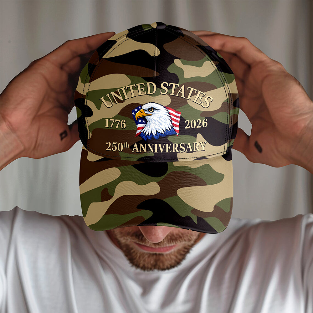 United State Of America 1776 - 2026 250th Anniversary AOP Cap TH10 169417
