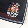 Personalized 250 Years In Purr-suit Of Liberty Vintage Dog Car Sticker HO82 901234
