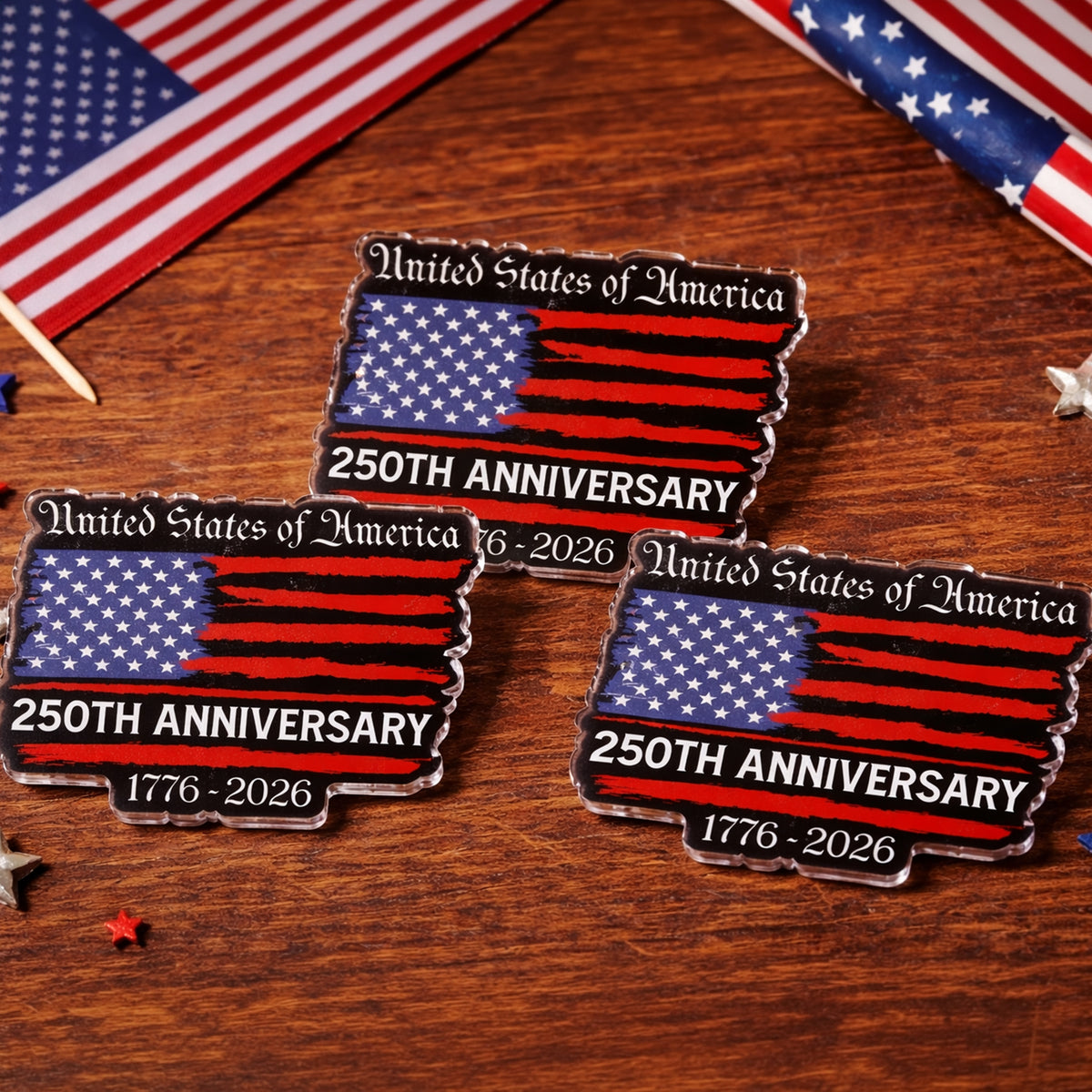 USA 250th Anniversary Acrylic Pin TH10 169297
