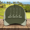 Personalized Best Dad By Par Golf Classic Cap LM32 893491