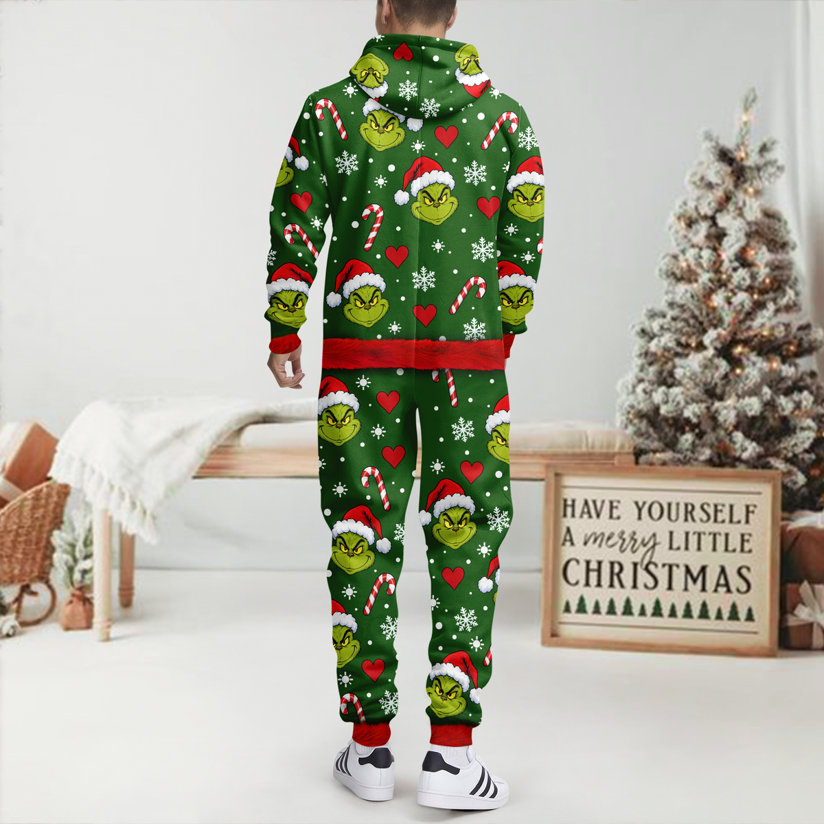 Grinch Christmas Onesie Pajamas Christmas Gift for Men and Women LM32 670309