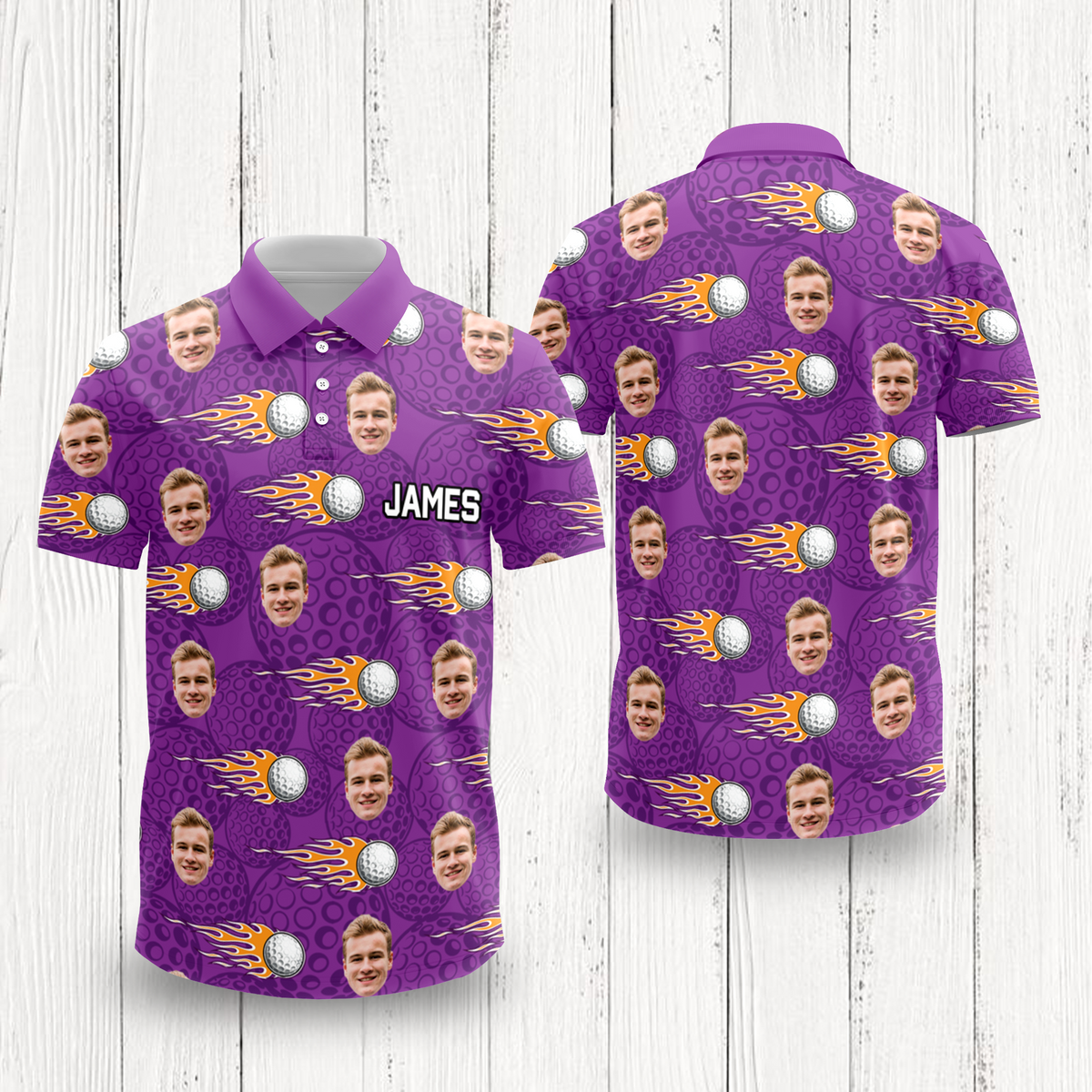 Custom Face Polo Shirt Gift for Golfer CH07 910080