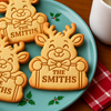 Personalized Family Name Santa Christmas Cookie Cutter & Stamp, Personalized Holiday Baking Gift CH07 181098