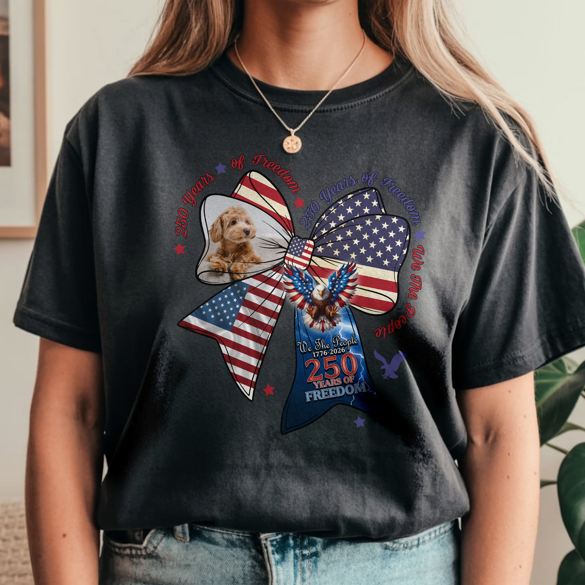 Personalised 250 Years of Freedom Patriotic Eagle We The People Comfort Shirt LM32 899065